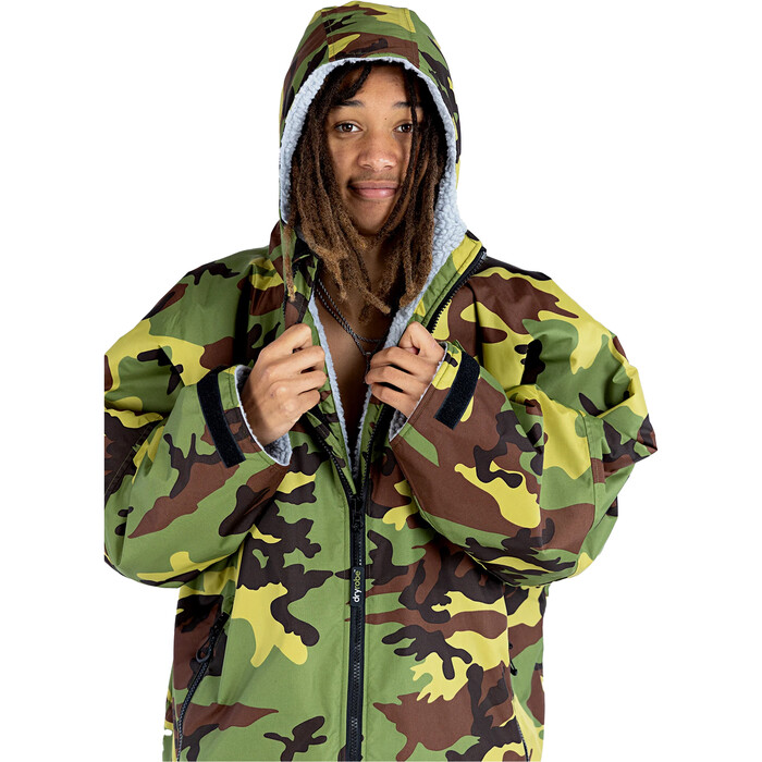 2024 Dryrobe Advance Cambiador De Manga Larga Robe V3 DALSV3 - Camo Grey